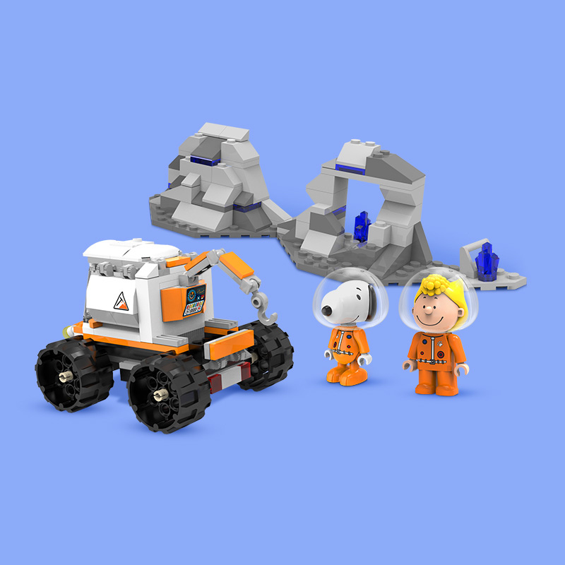 Peanuts® Snoopy Space Traveler Space Rover Explorer Building Block Set