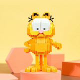 BALODY Garfield Standing Akimbo Pose Micro-Diamond Particle Building Block Set-One Quarter