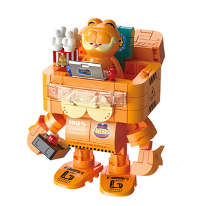 Feimibox Garfield Family Garfield in Mech Suit Building Block Set-One Quarter