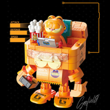 Feimibox Garfield Family Garfield in Mech Suit Building Block Set-One Quarter