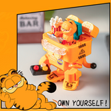 Feimibox Garfield Family Garfield in Mech Suit Building Block Set-One Quarter