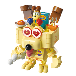 Feimibox Garfield Family Odie in Mech Suit Building Block Set-One Quarter