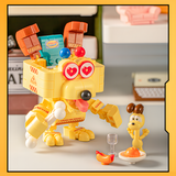 Feimibox Garfield Family Odie in Mech Suit Building Block Set-One Quarter