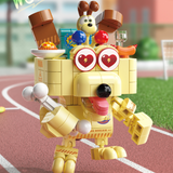 Feimibox Garfield Family Odie in Mech Suit Building Block Set-One Quarter