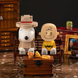 HSANHE Peanuts® Snoopy Detective Snoopy BrickHeadz Building Block Set-One Quarter