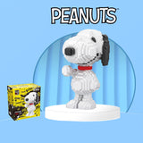 HSANHE Peanuts® Snoopy Fist Bump Micro-Diamond Particle Building Block Set-One Quarter