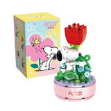 HSANHE Peanuts® Snoopy Garden Mystery Boxes Building Block Set-One Quarter