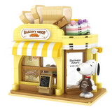 HSANHE Peanuts® Snoopy Town Tale Bakery Shop Building Block Set-One Quarter