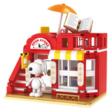 HSANHE Peanuts® Snoopy Town Tale Book Store Building Block Set-One Quarter