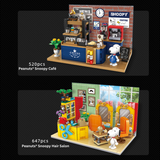 HSANHE Peanuts® Snoopy Town Tale Hair Salon Building Block Set-One Quarter