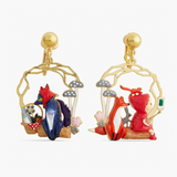 Les Néréides Little Red Riding Hood Picnic Earrings-One Quarter