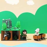 LiNooS Peanut® Snoopy Jungle Adventure Abandoned Mine Building Block Set-One Quarter