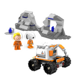 LiNooS Peanut® Snoopy Space Traveler Space Rover Explorer Building Block Set-One Quarter