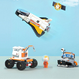 LiNooS Peanut® Snoopy Space Traveler Space Rover Explorer Building Block Set-One Quarter