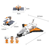 LiNooS Peanut® Snoopy Space Traveler Space Shuttle Building Block Set-One Quarter