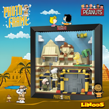 LiNooS Peanuts® Snoopy Egyptian Adventure in Photo Frame Building Block Set-One Quarter