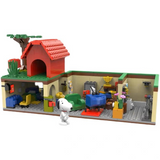 LiNooS Peanuts® Snoopy Every Day Fun Basement Building Block Set-One Quarter