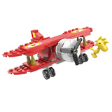LiNooS Peanuts® Snoopy Every Day Fun Woodstock's Red Biplane Building Block Set-One Quarter