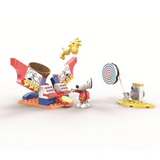 LiNooS Peanuts® Snoopy Flying Acrobatic Building Block Set-One Quarter