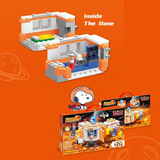 LiNooS Peanuts® Snoopy Mars Exploration Mars Space Base Building Block Set-One Quarter