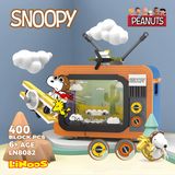 LiNooS Peanuts® Snoopy Pilot Adventure Television Building Block Set-One Quarter