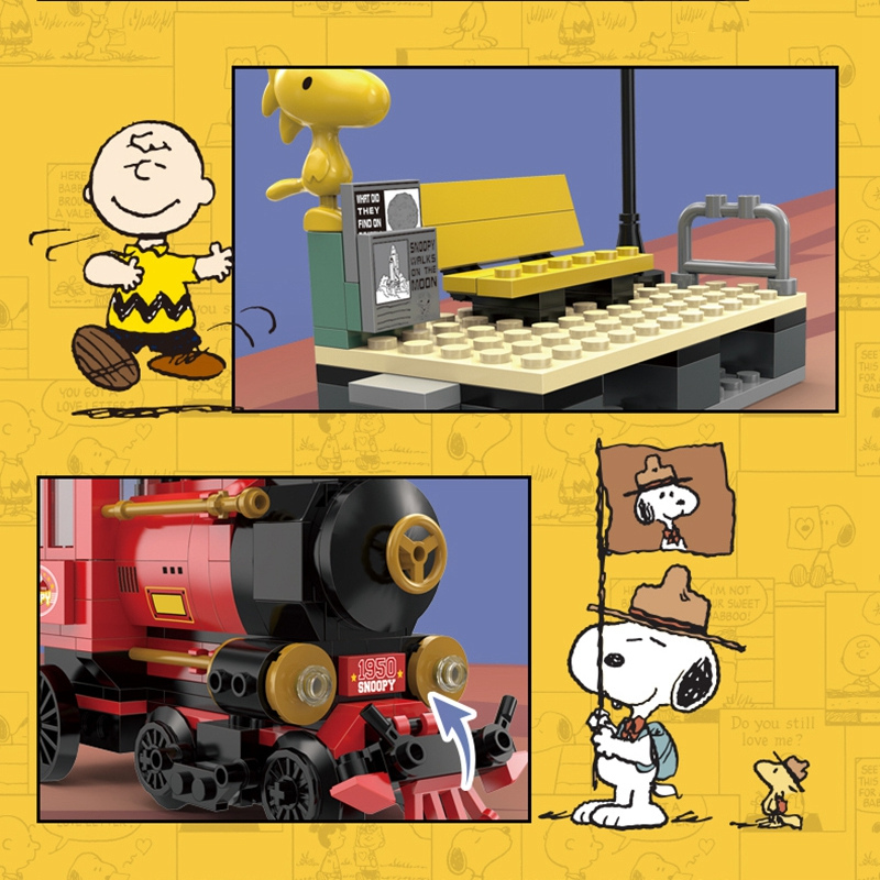 Snoopy train set on sale