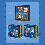 LiNooS Peanuts® Snoopy Spaceflight Adventure in Photo Frame Building Block Set-One Quarter