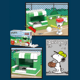 LiNooS Peanuts® Snoopy Sports Spring Training Building Block Set-One Quarter