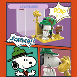 LiNooS Peanuts® The Many Faces of Snoopy III Mystery Boxes Building Block Set-One Quarter