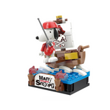 LiNooS Peanuts® The Many Faces of Snoopy II Mystery Boxes Building Block Set-One Quarter