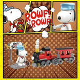 LiNooS Peanuts® The Many Faces of Snoopy II Mystery Boxes Building Block Set-One Quarter