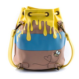 Loungefly Winnie the Pooh 95th Anniversary Honeypot Convertible Bucket Backpack-One Quarter