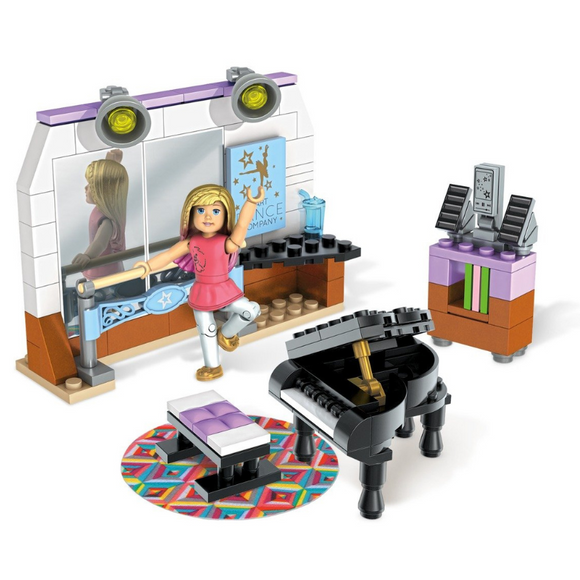 MEGA American Girl® Isabelle's Dance Studio Building Toy Kit-One Quarter