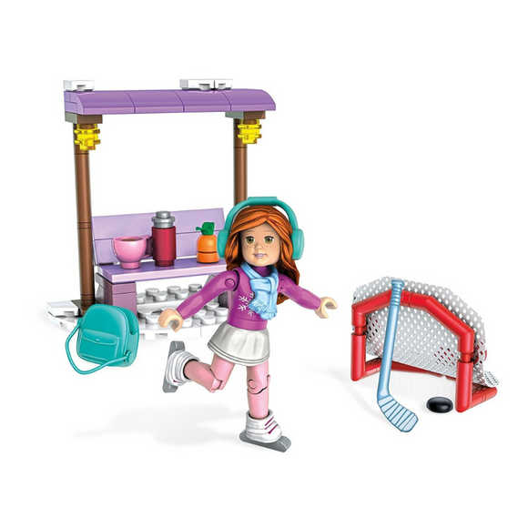 MEGA American Girl® Mia's Skating Rink Building Toy Kit-One Quarter