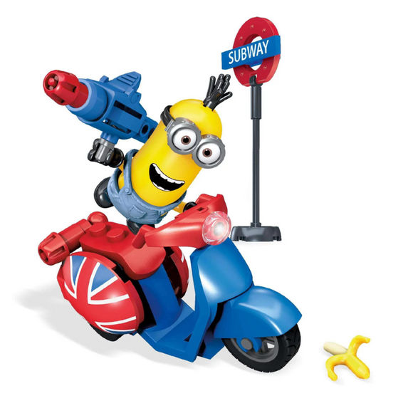 MEGA Despicable Me Minions Scooter Escape Building Block Set-One Quarter