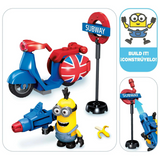 MEGA Despicable Me Minions Scooter Escape Building Block Set-One Quarter