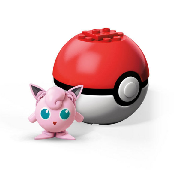 MEGA Pokémon Jigglypuff Mini Action Figure with Poké Ball Building Toy Kit-One Quarter