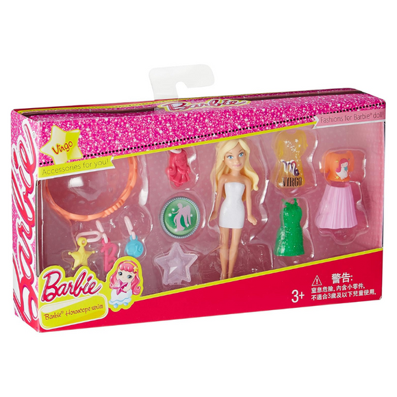 Mattel Barbie Complete Play Horoscope Virgo Mini Doll and Fashion Pack-One Quarter