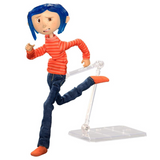 NECA Coraline in Stripe Shirt 7" Articulated Figure-One Quarter