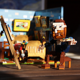 NiceBrick Famous Celebrities Vincent van Gogh in Atelier Building Toy Set-One Quarter