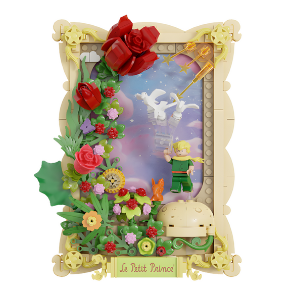 Pantasy Le Petit Prince® Rose 3D Painting Building Toy Set-One Quarter