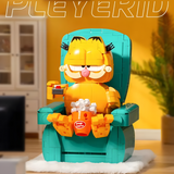 Pleyerid Garfield Lazy Cat Sitting in Recliner Building Block Set-One Quarter