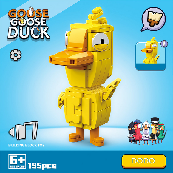 Quan Guan Goose Goose Duck Neutral Role Dodo Building Block Set-One Quarter