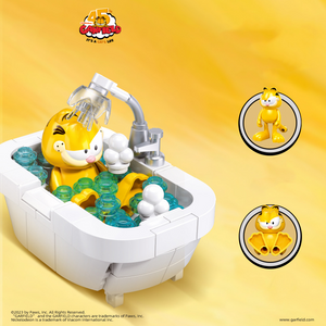 Sluban Garfield Bathtub Bubble Bath Building Block Set-One Quarter