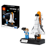 WANGE Cosmic Exploration Space Shuttle and Babara Morgan Building Block Set-One Quarter