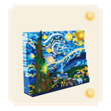 YKO Art Vincent van Gogh The Starry Night Micro-Diamond Particle Building Block Set-One Quarter