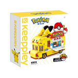 keeppley Pokémon Cars Pikachu Beverage Van Building Block Set-One Quarter