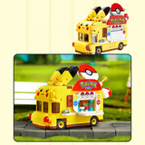 keeppley Pokémon Cars Pikachu Beverage Van Building Block Set-One Quarter