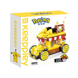 keeppley Pokémon Cars Pikachu Food Truck Building Block Set-One Quarter