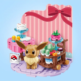 keeppley Pokémon Holiday Party Eevee Sweet Room Building Block Set-One Quarter